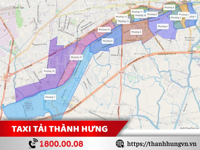 Quận 8 có nhu cầu chở hàng hóa cao
