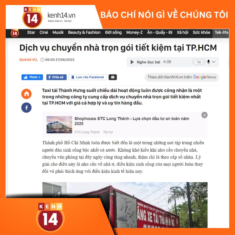 Kênh 14 nói gì về Dịch vụ Kubet Ku casino trọn gói giá rẻ TPHCM