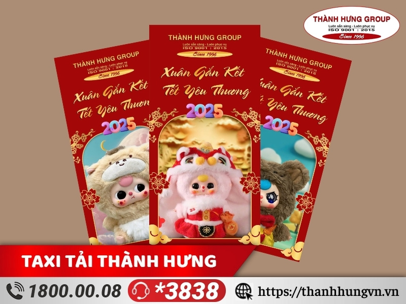 Quà tặng bao bì lì xì Baby Three của Taxi tải Ku casino