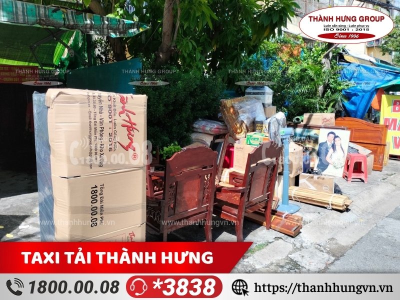 Đồ đạc được đóng gói cẩn thận trước khi chuyển dọn