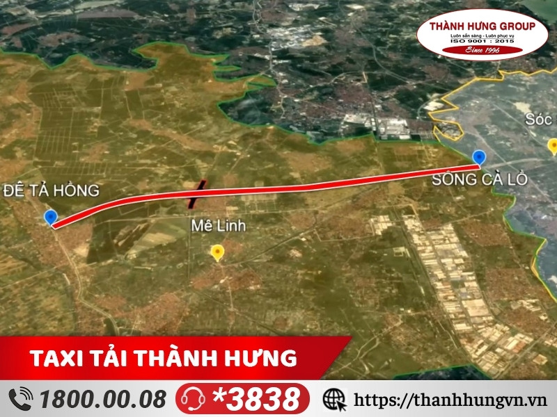Đường vành đai 4 Thủ đô qua huyện Mê Linh.
