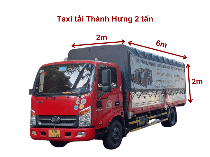 Giá taxi tải Ku casino 2 tấn 6m x 2m x 2m thùng bạc