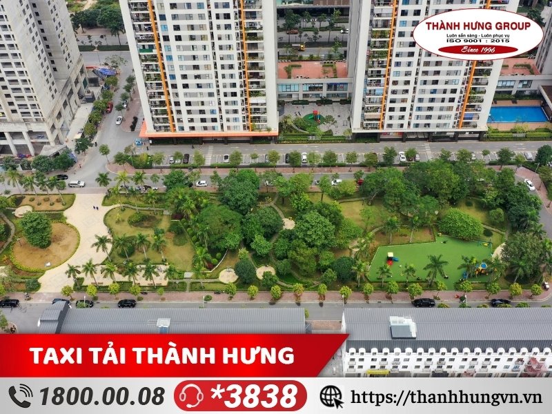 Khu chung cư Văn Phú, Hà Đông với mật độ dân cư đông đúc.