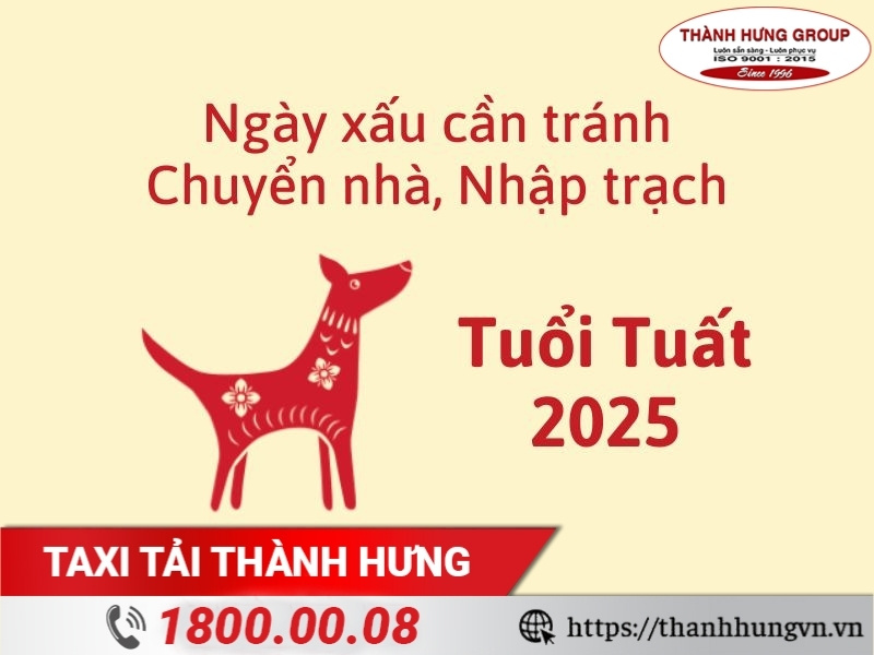 Ngày xấu cần tránh Kubet, nhập trạch năm 2025 cho người tuổi Tuất