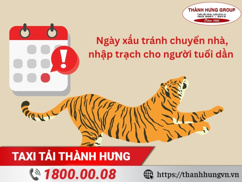 Những ngày xấu cần tránh Kubet, nhập trạch năm 2025 cho người tuổi Dần