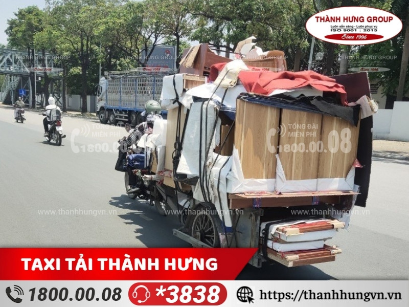Những rủi ro khi thuê xe ba gác chuyển trọ Hóc Môn