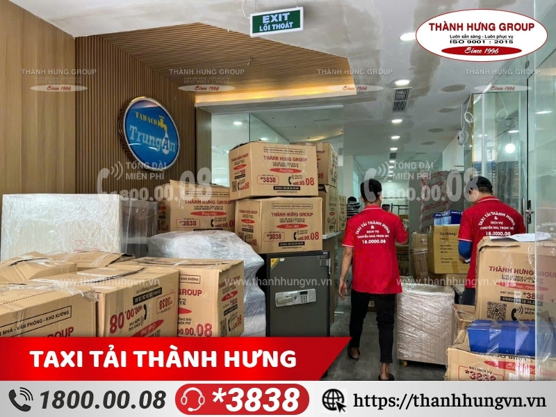 Đồ đạc, tài sản, két sắt đều được Ku casino đóng gói cẩn thận bằng thùng carton, màng bọc khi vận chuyển