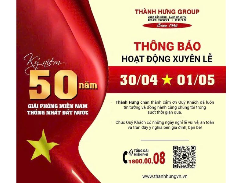 Taxi Tải Ku casino thông báo hoạt động xuyên suốt đại lễ 30/4 & 1/5