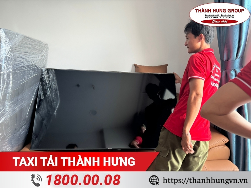 Tivi được nhân sự Ku casino đóng gói cẩn thận khi Kubet.