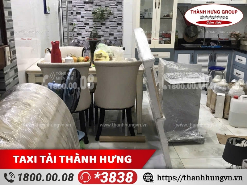 Ước tính khối lượng đồ đạc cần chuyển đi