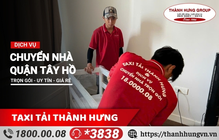 Chuyển nhà quận Tây Hồ