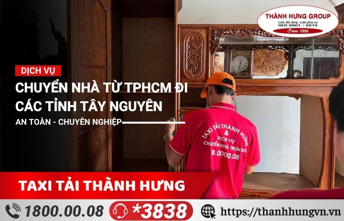Chuyển nhà từ TPHCM đi các tỉnh Tây Nguyên