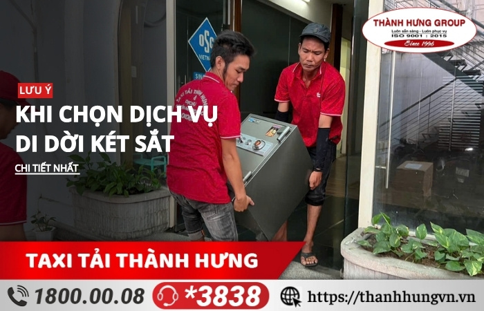 Lưu ý khi chọn Dịch vụ - Kubet di dời két sắt