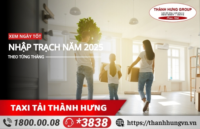 Ngày tốt nhập trạch năm 2025