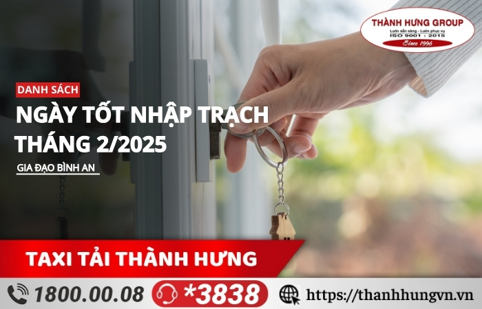 Ngày tốt nhập trạch tháng 2